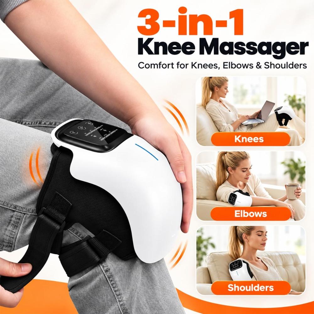 Electric Knee Massager With Heat Therapy