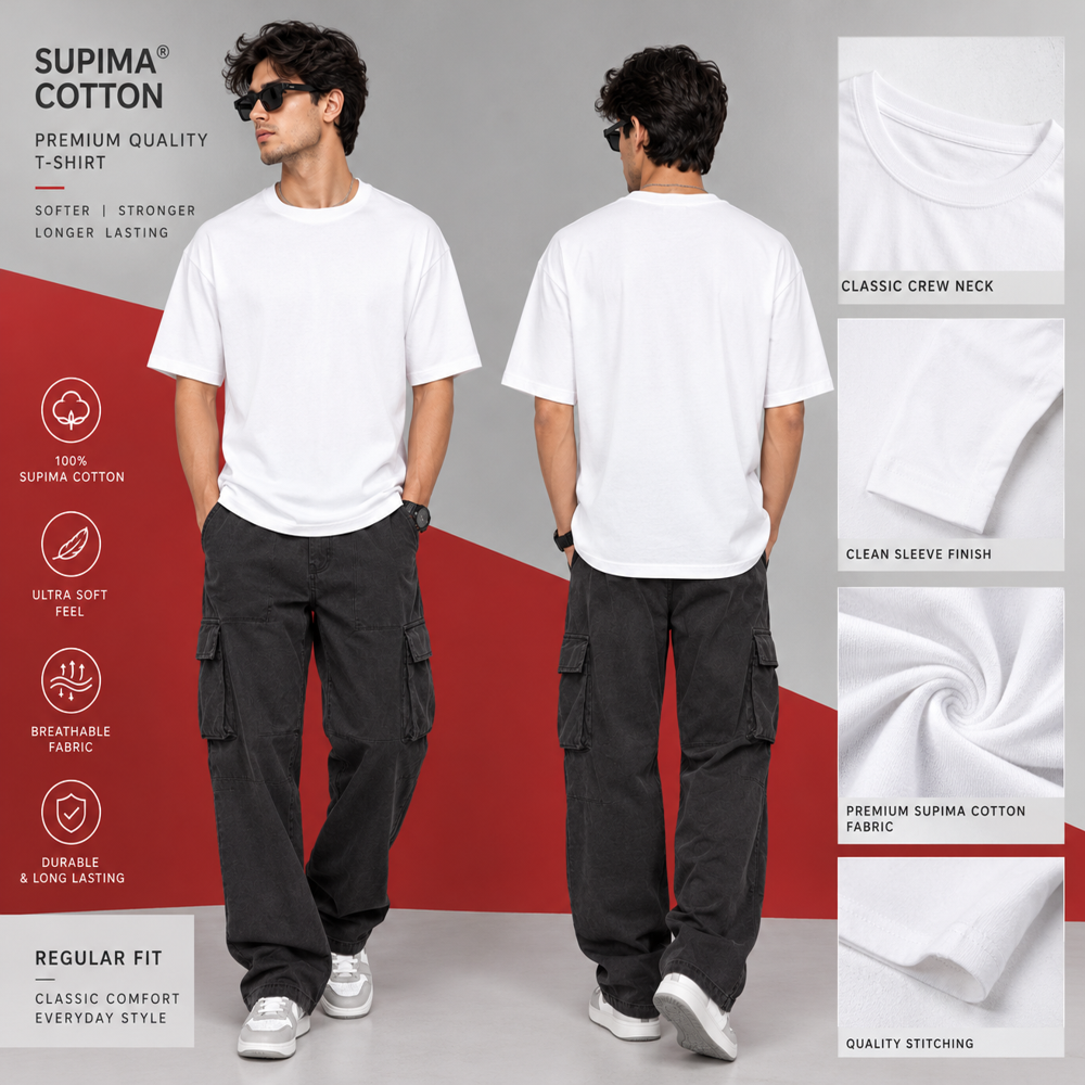 Supima Cotton T Shirts - Age Group: Adults
