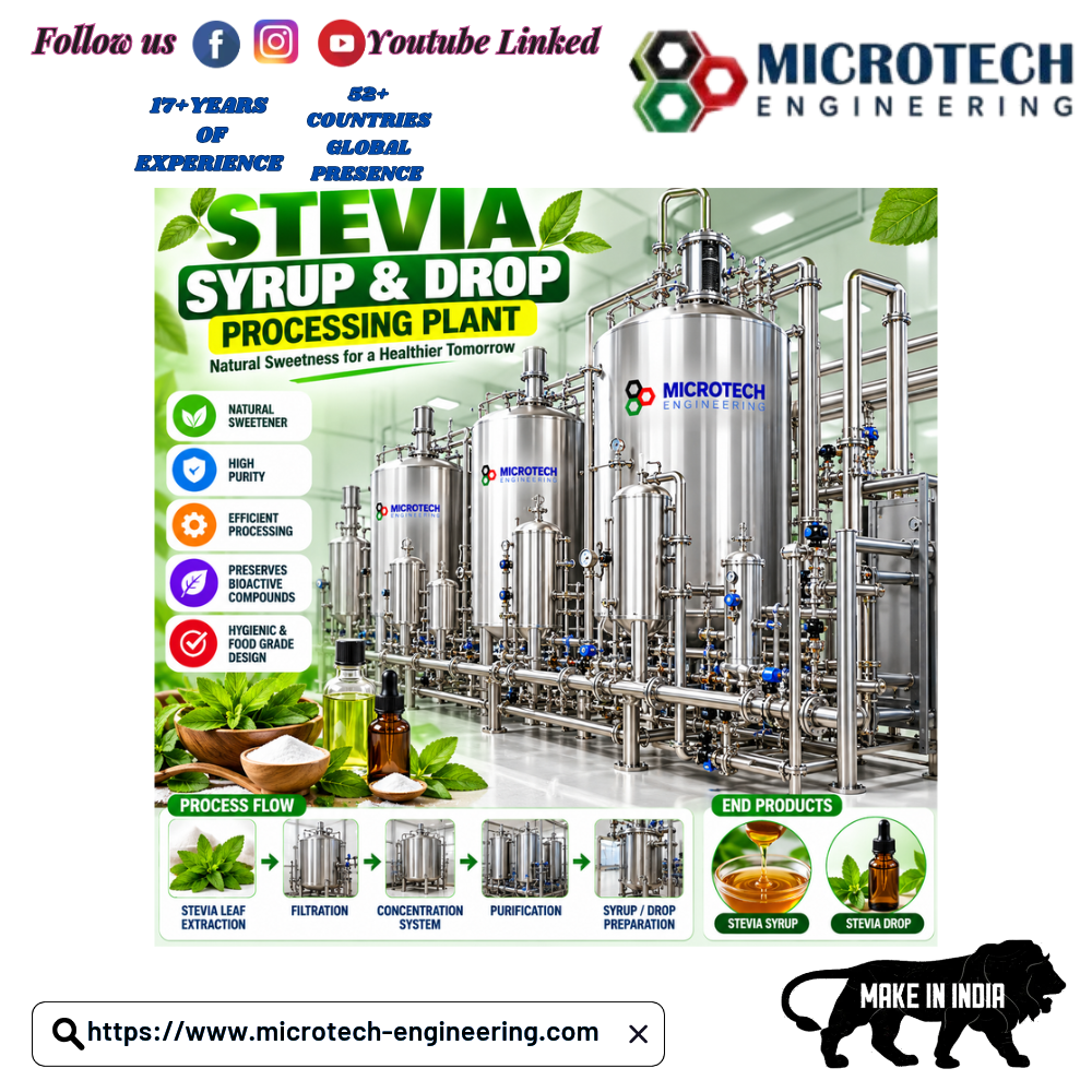STEVIA SYRUP & DROP PROCESSING PLANT