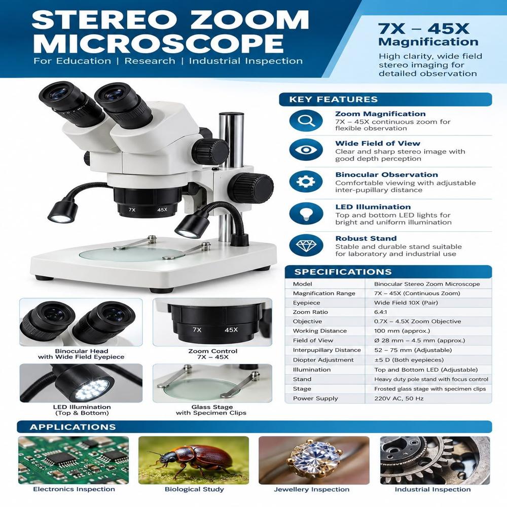 Binocular Research Microscope