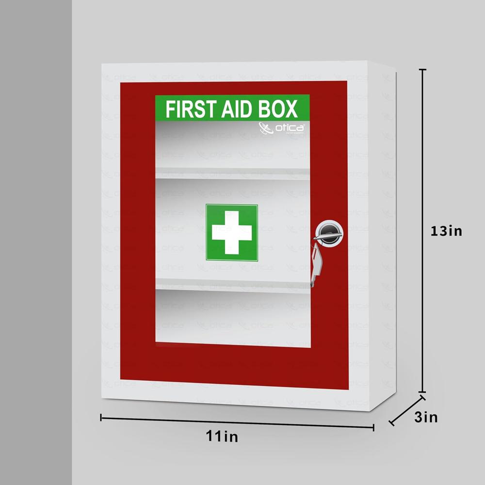 Otica First Aid Box - Color: Red & Ivory
