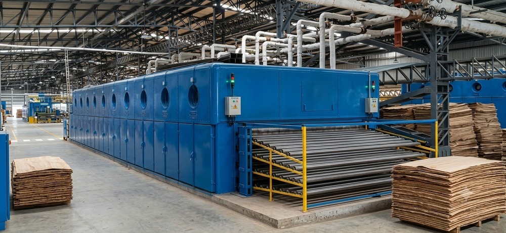 10 Section 4 Deck Roller Veneer Dryer