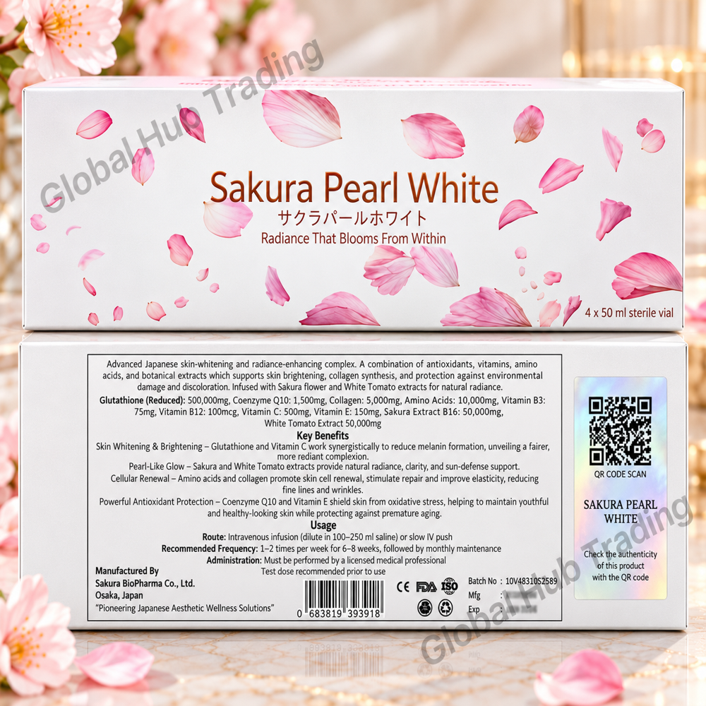 Sakura Pearl White 500,000mg Glutathione Injection