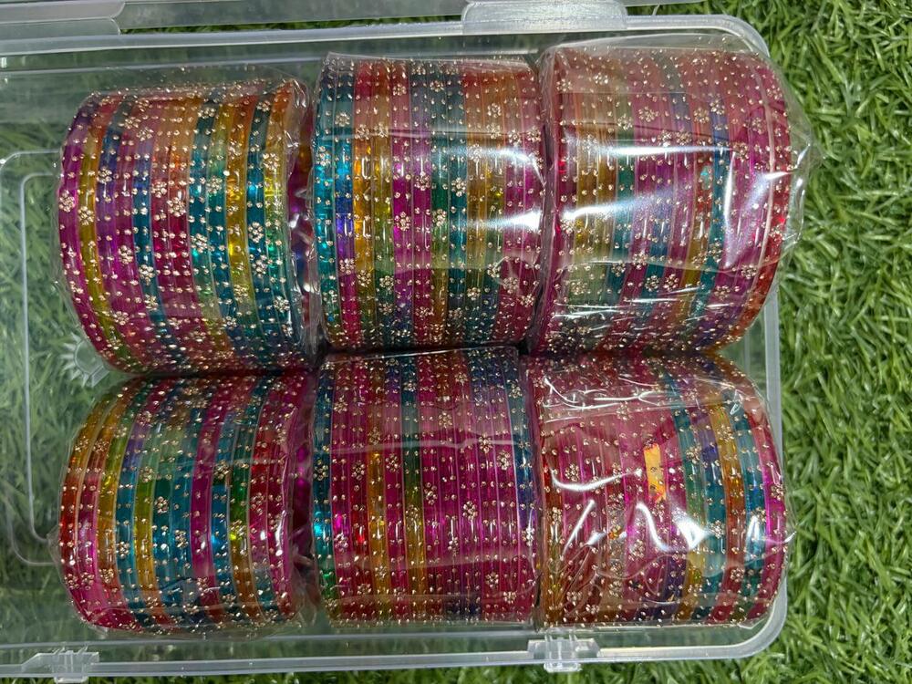 Crystal Studded Acrylic Bangles