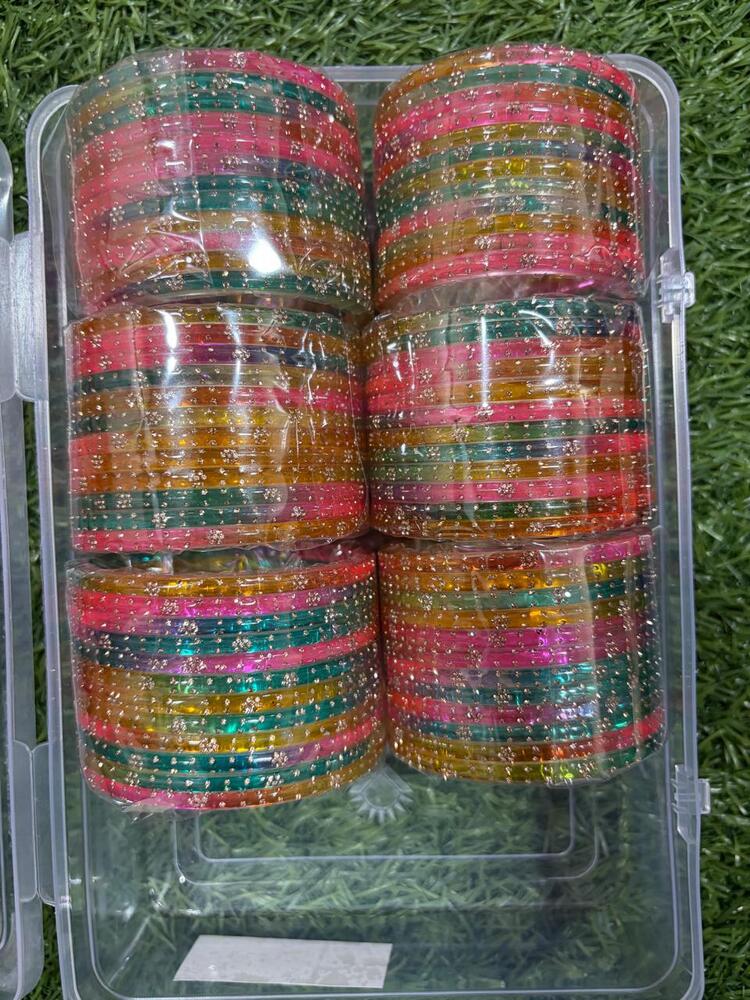 Stone Studded Acrylic Bangles