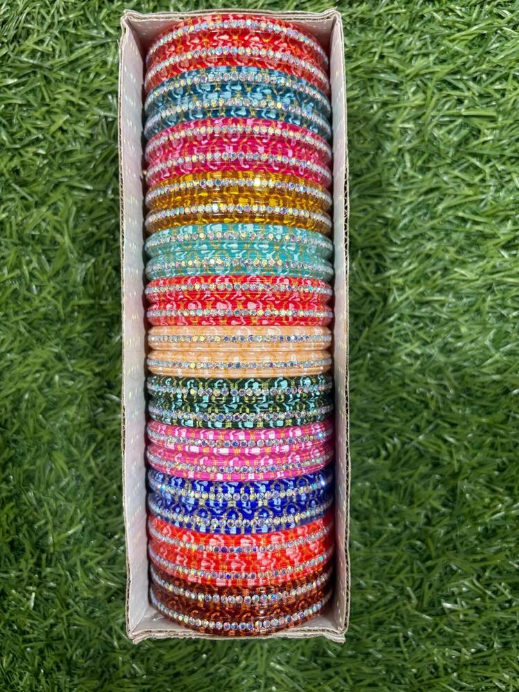 Fancy Machine Cut Diamond Bangles