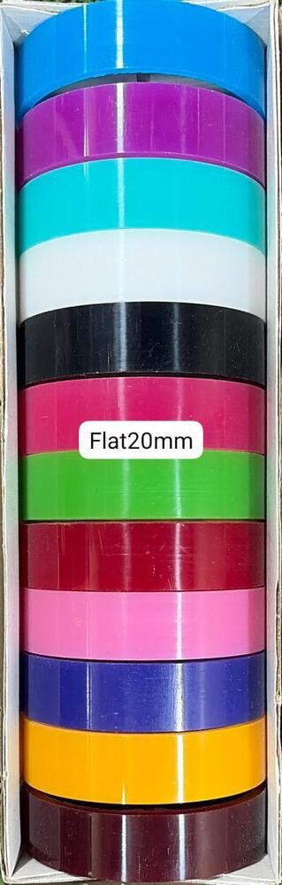 20mm Flat Plain Plastic Bangles