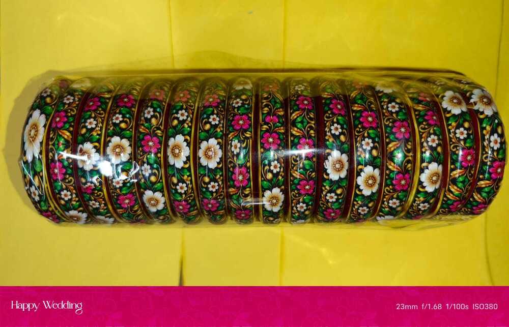 Antique Gold Finish Traditional Bangles