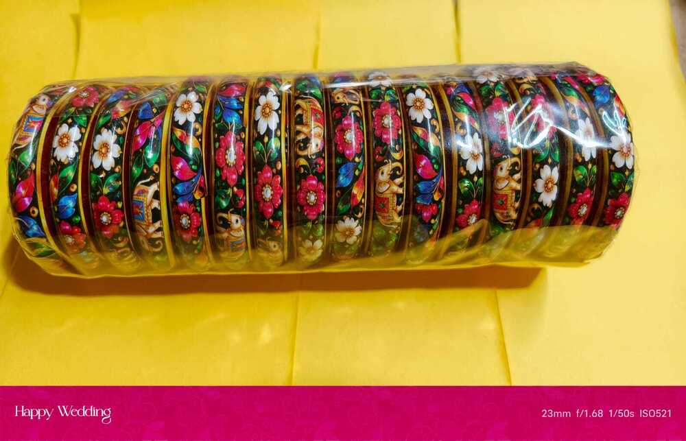 Multicolor Traditional Glass Bangles