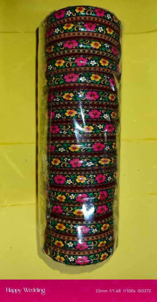 Flower Printed Traditional Designer Bangles