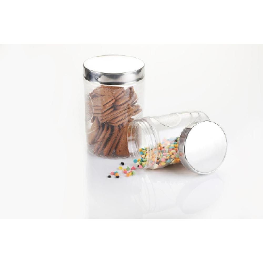 Storage Container Set with Stainless Steel Caps, 1000 ml and 500 ml