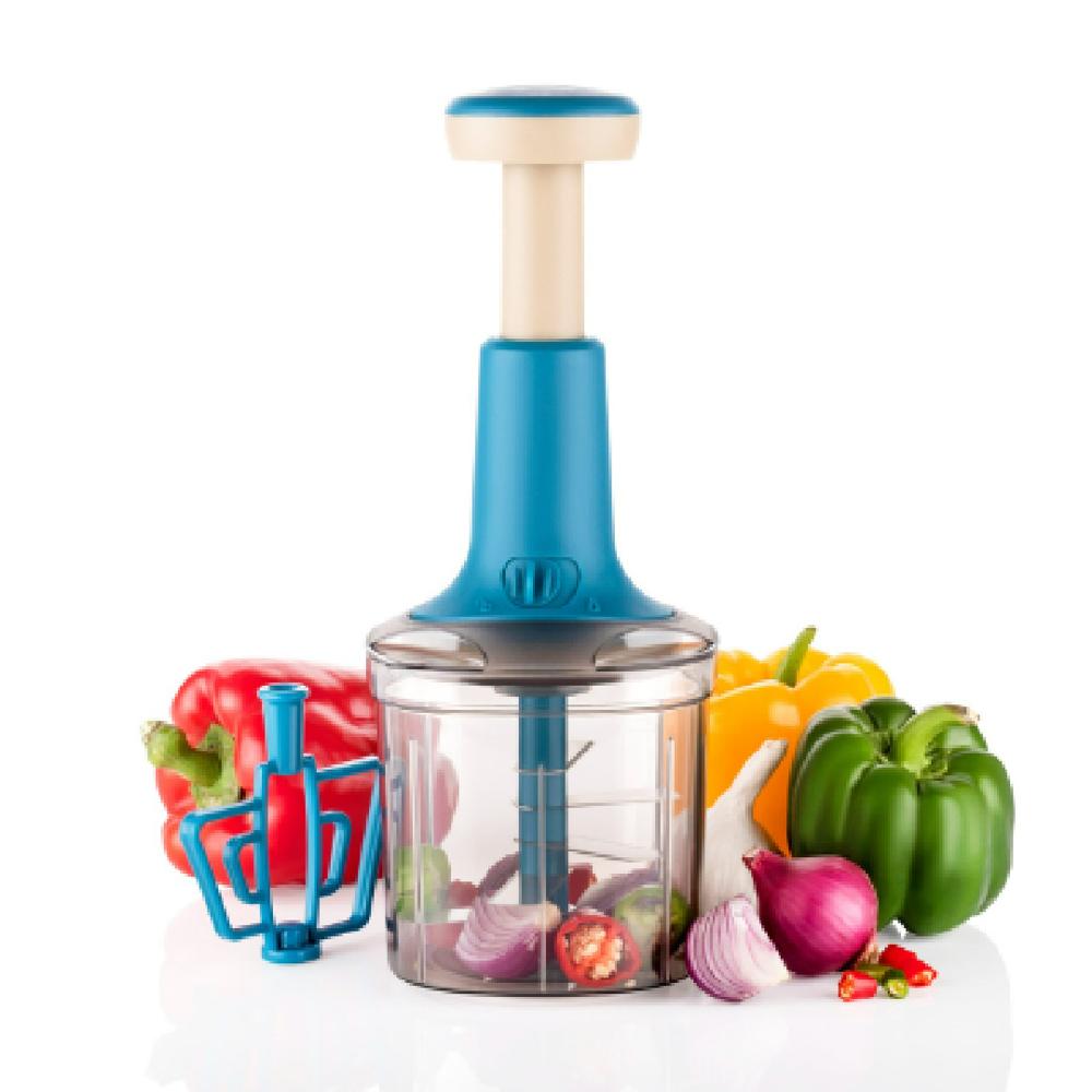 2 in 1 Square Push Chopper, 1000 ml