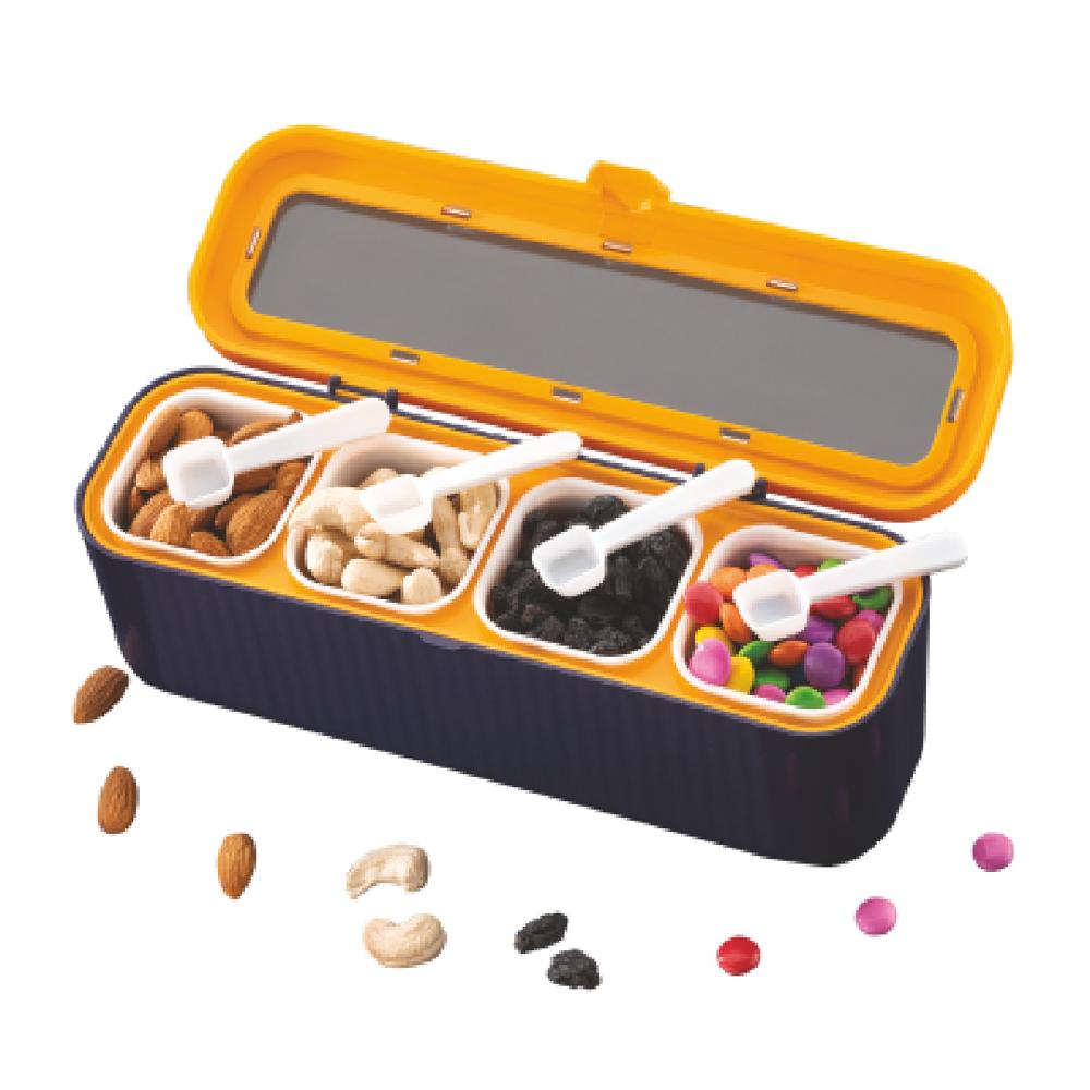 4 Pod Multipurpose Box with Spoon