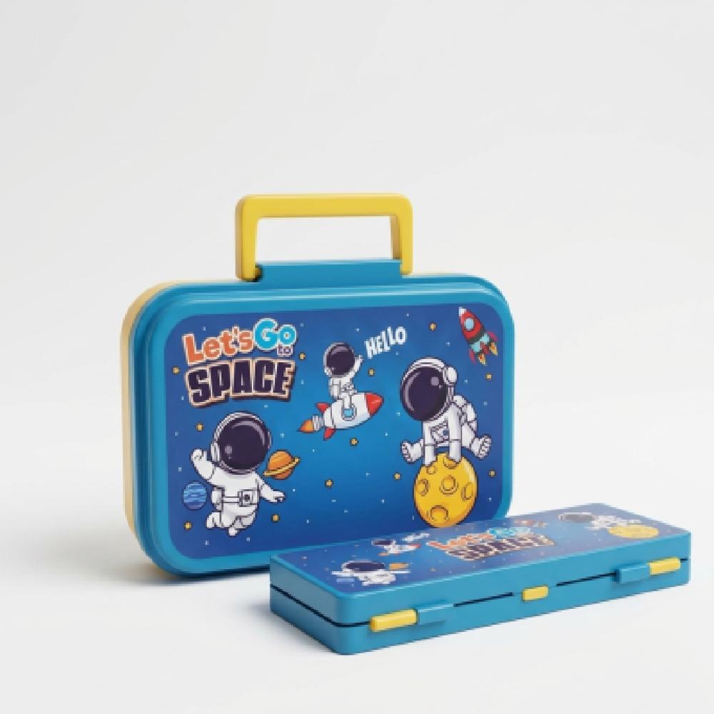 Tiffin Box and Pencil Box Set, 2 टुकड़ाs