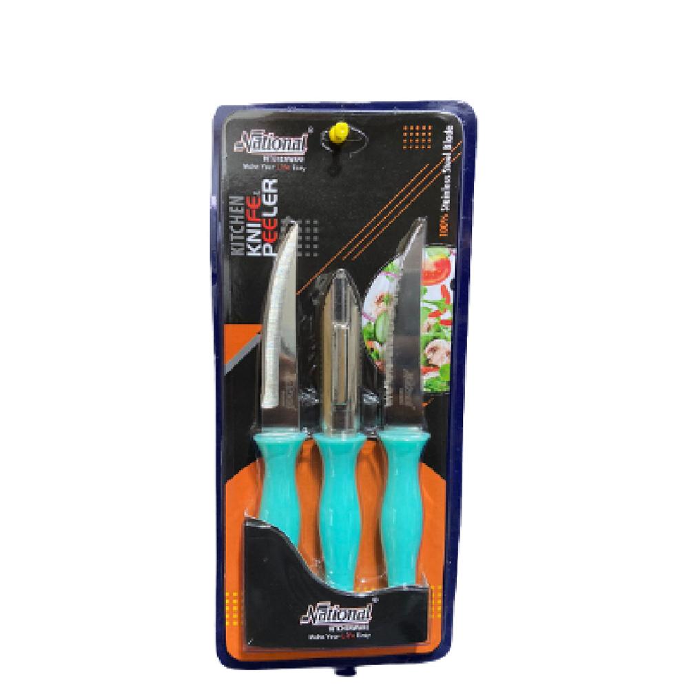 Kitchen Knife and Peeler Set, 3 Pieces