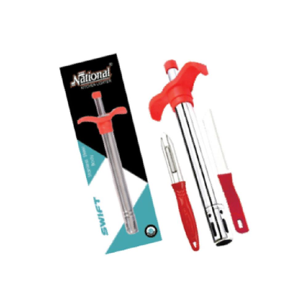 Kitchen Gas Lighter, Knife and Peeler Set, 3 Pieces