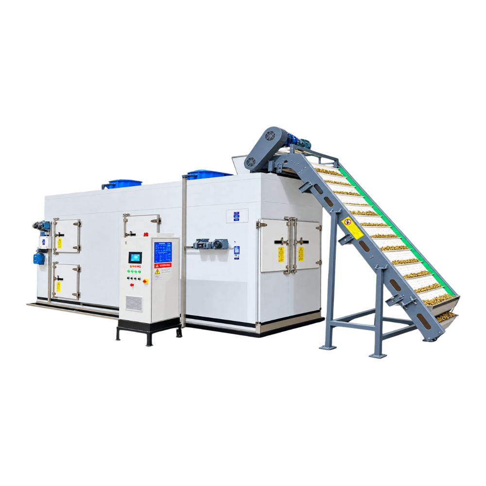 Continuous Mesh Belt Heat Pump Dehydrator, 700 L/H Dehydration, Model Dt-900 Rcd - Automation Grade: Automatic
