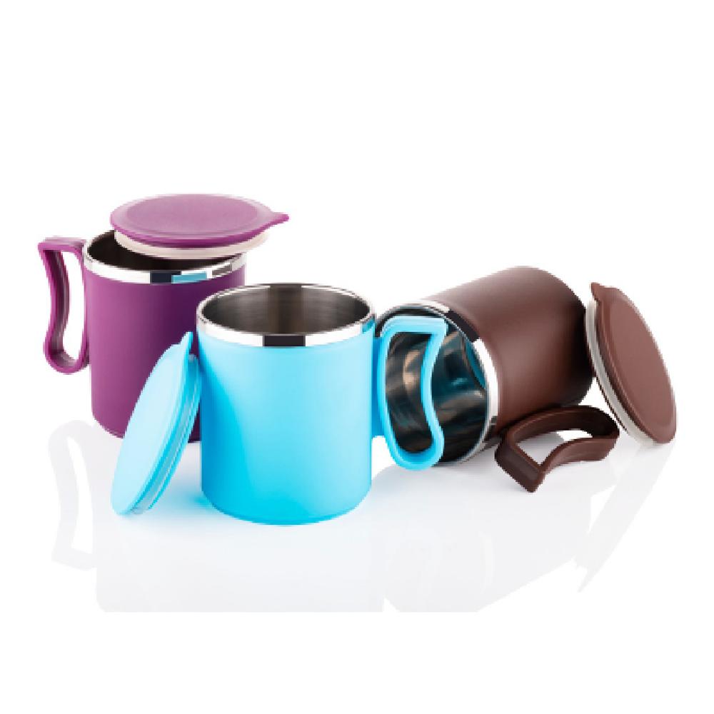 Mug Set with Lids, 2 टुकड़ाs