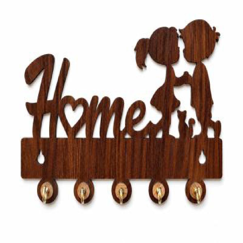 Wooden Key Holder, Home Girl Boy Design