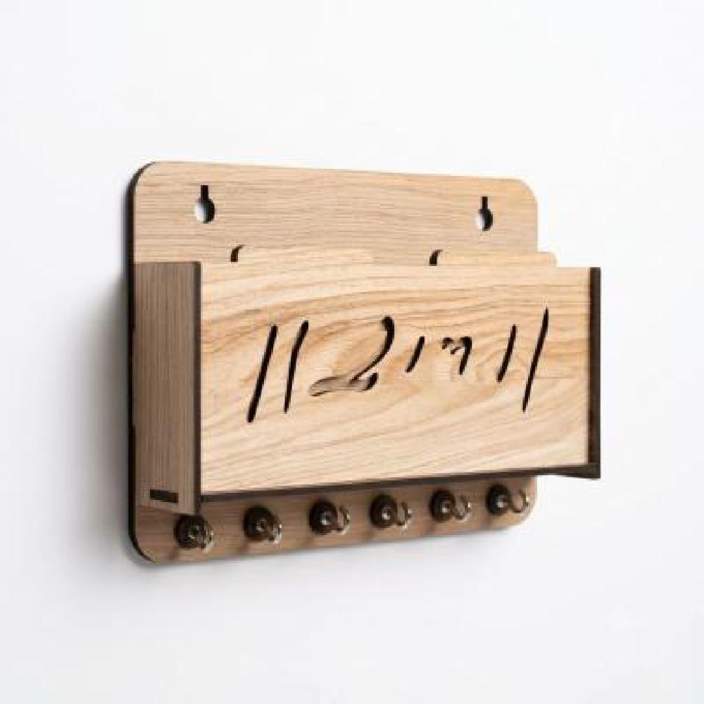 Wooden Key Stand with मोबाइल फ़ोन Holder