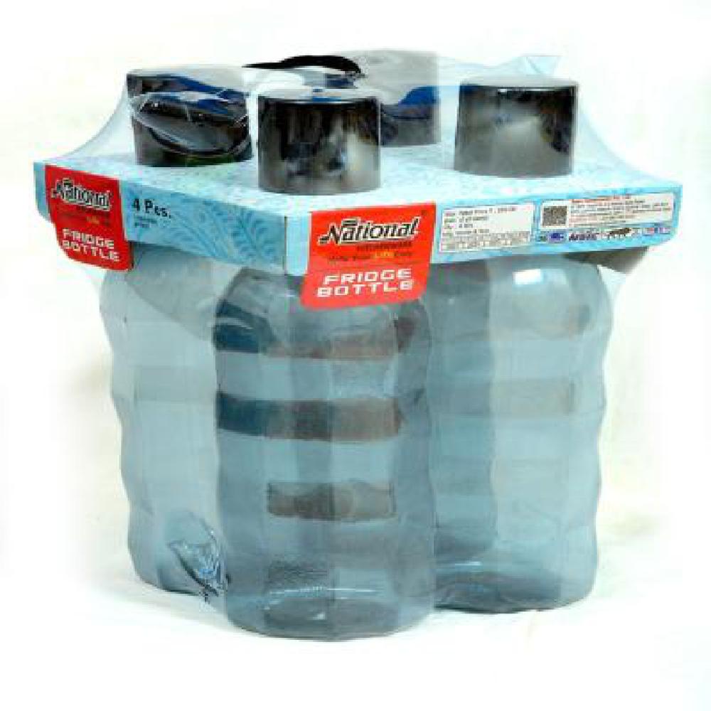 PET Fridge Water Bottle, Set of 4