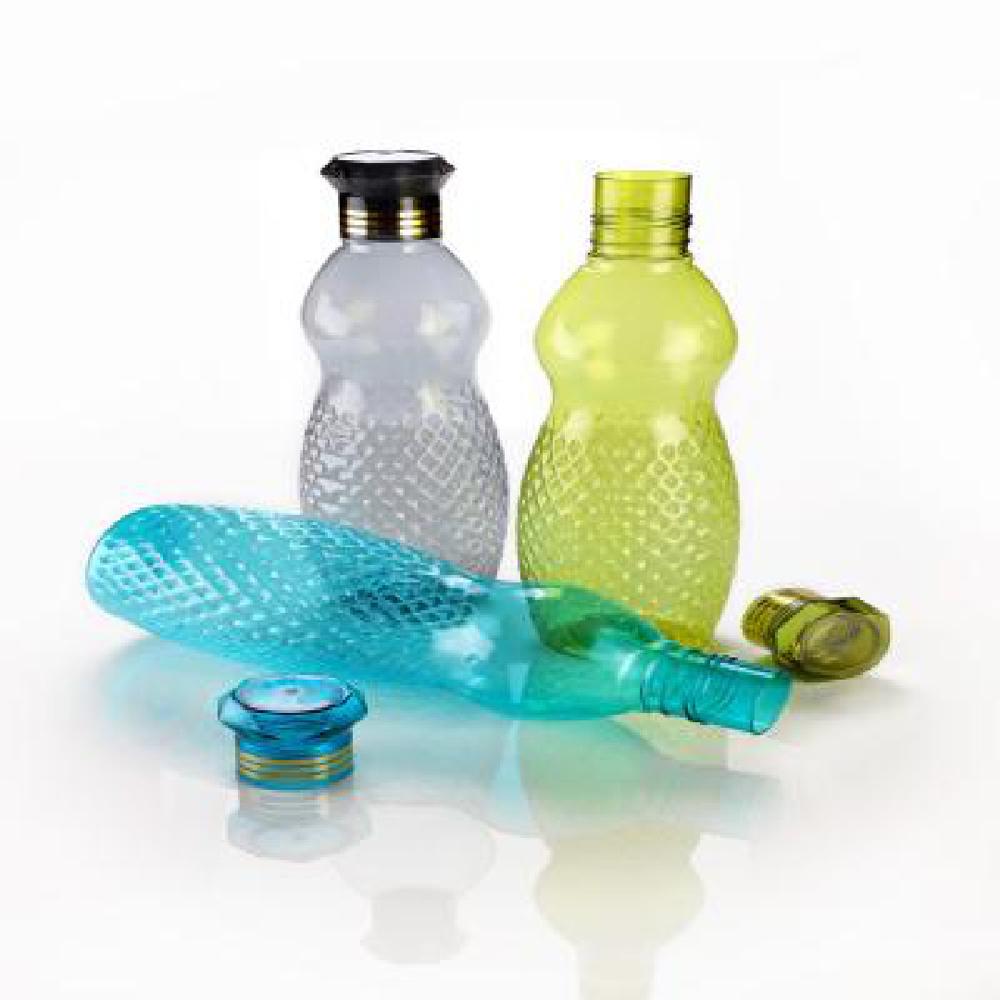 PET Fridge Water Bottle, 1000 ml, Set of 3
