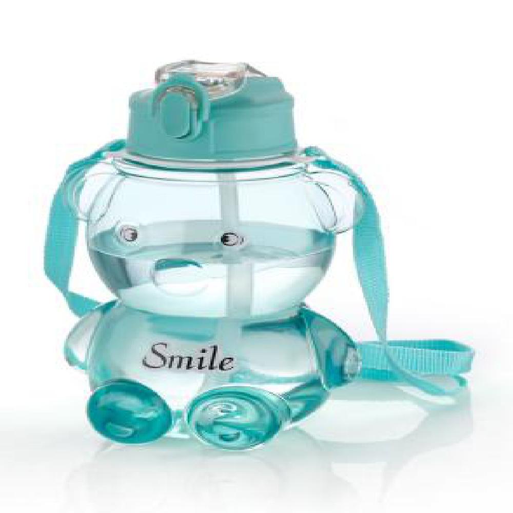 Transparent Teddy Water Bottle, 650 ml