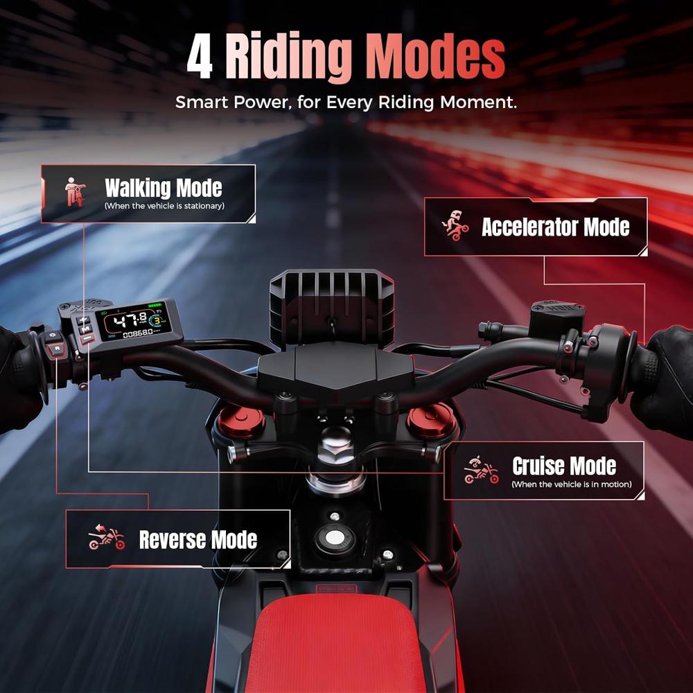 Yozma In10 Pro Electric Bike 5500w 31kmh 60 Mi Range - Color: Any Color