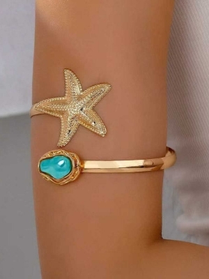 Gold Starfish Arm Cuff A Ocean-Inspired Elegance - Weight: 0.15