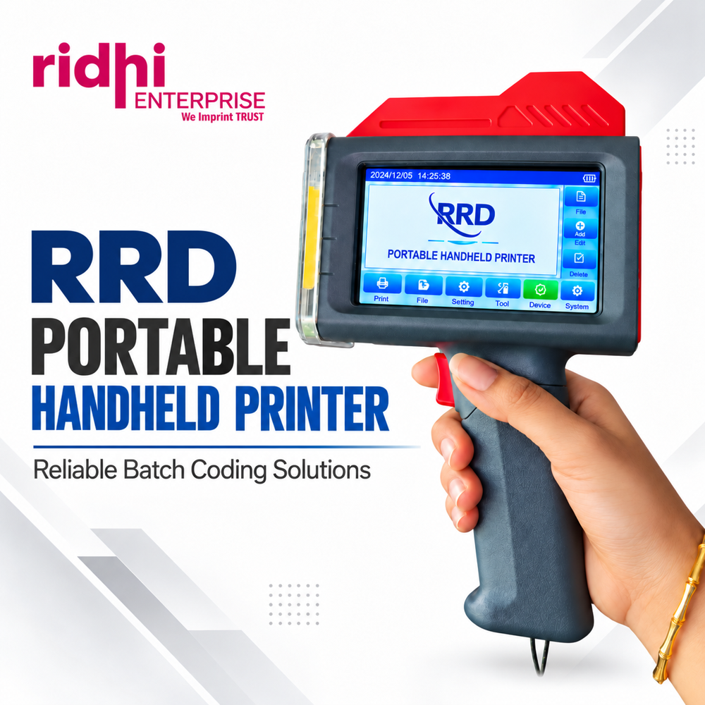 Ridhi RRD TIJ 25.4MM Handheld Inkjet Printer For Bottle