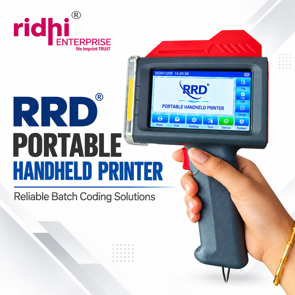 Ridhi RRD TIJ 25.4MM Handheld Inkjet Printer For Bottle