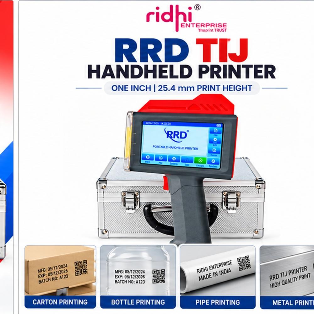 Ridhi RRD TIJ 25.4MM Handheld Inkjet Printer For Bottle