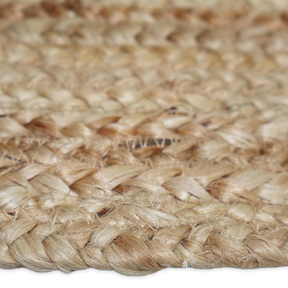 Natural Tan Braided Jute Runner Rug