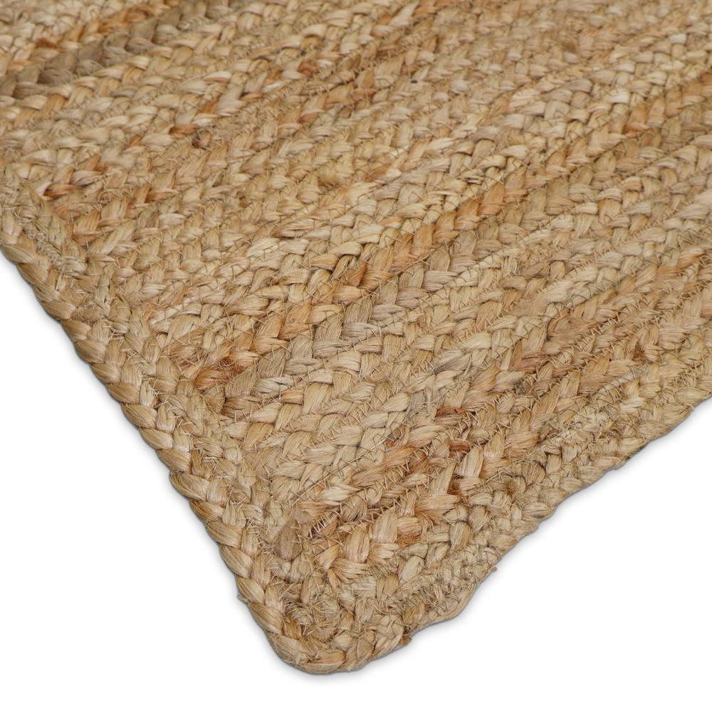 Natural Tan Braided Jute Runner Rug