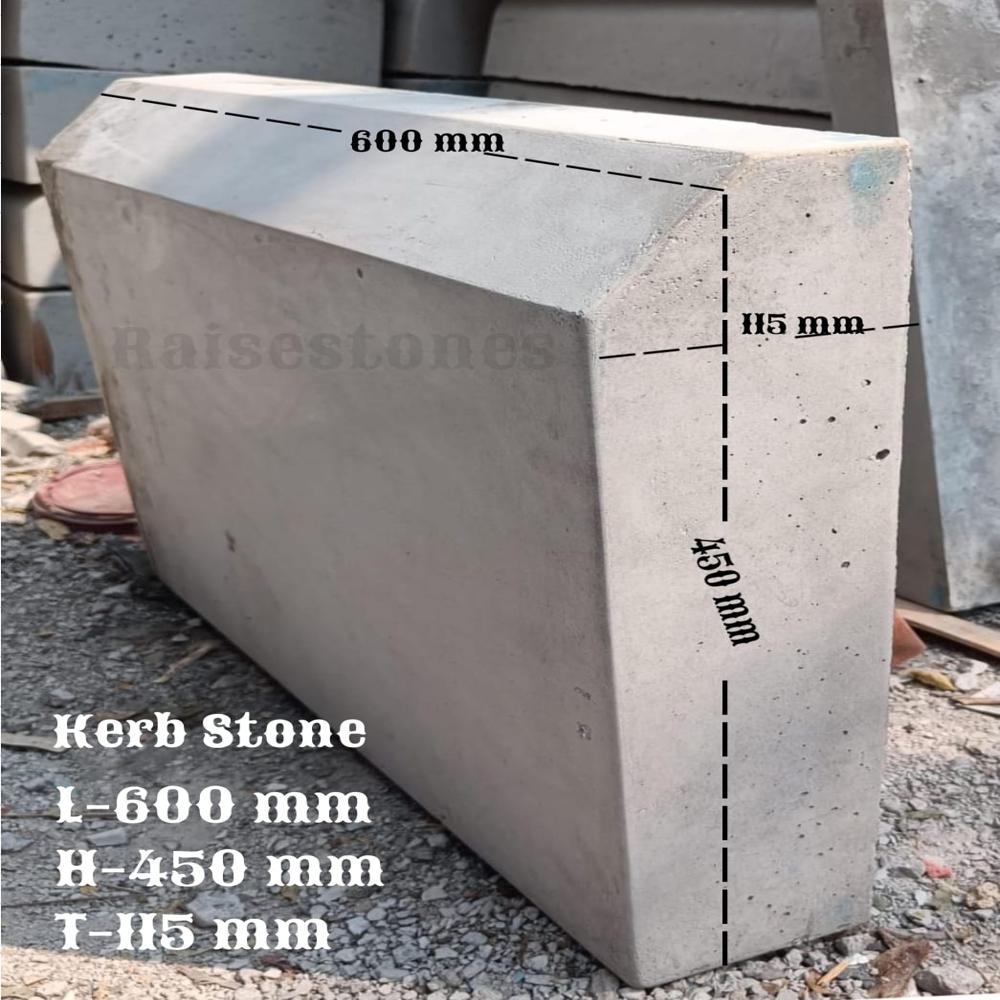 Grey Cement Concrete Kerb Stone