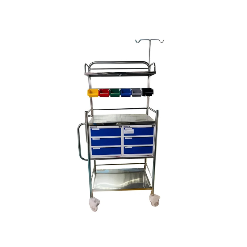 Crash Cart In Powder Coated Frame