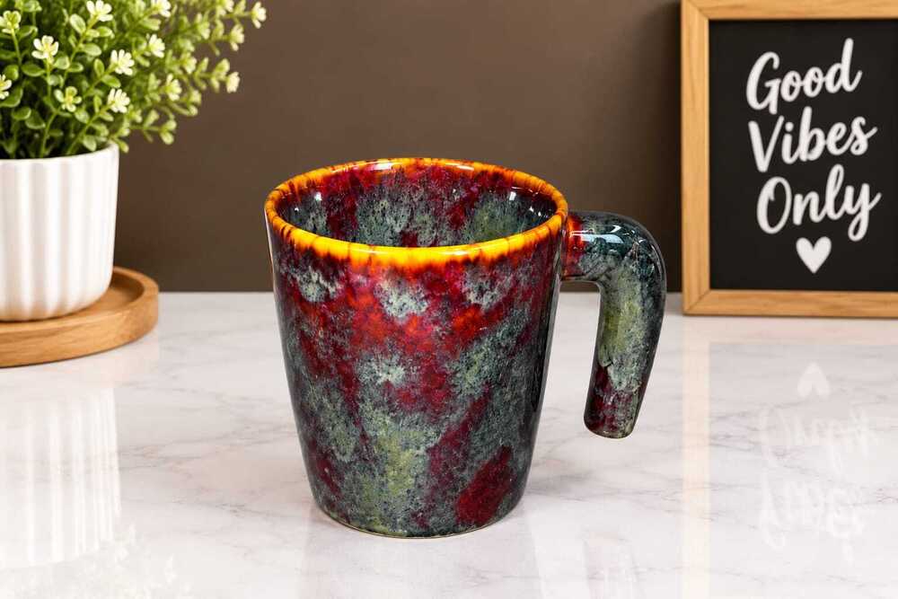Rustic Ceramic Coffee Mug Set