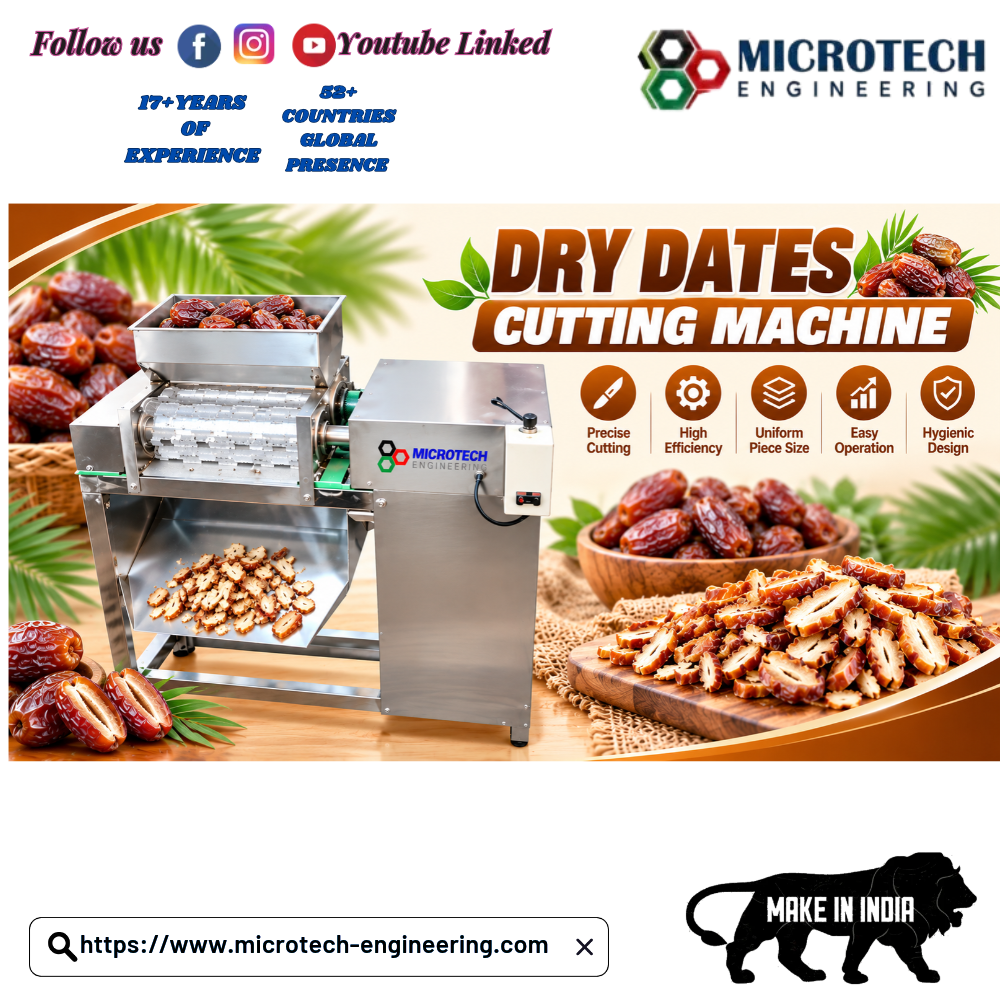 Dry Dates Cutting Machine