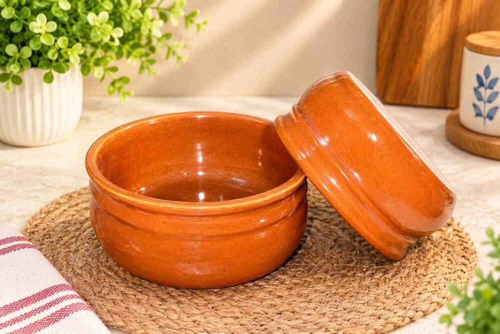 Traditional Clay Serving Bowl Set