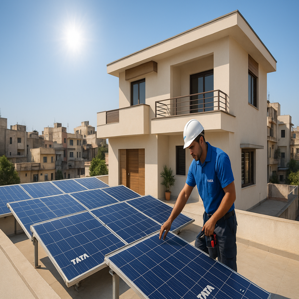 Tata Solar Panel Installation - Cable Length: Requirement Based Meter (M)