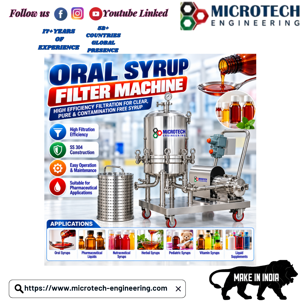 Oral Syrup Filter Machine