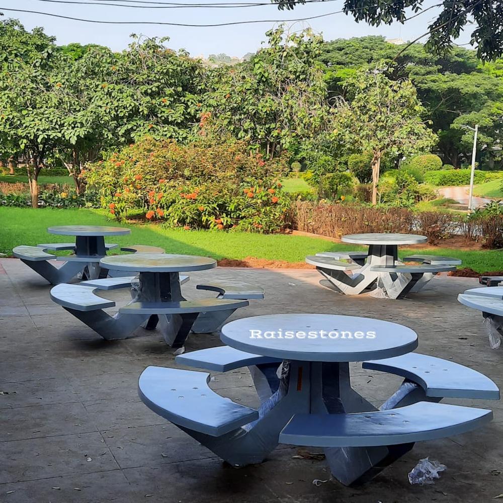 CEMENT BENCH 8 SEATER