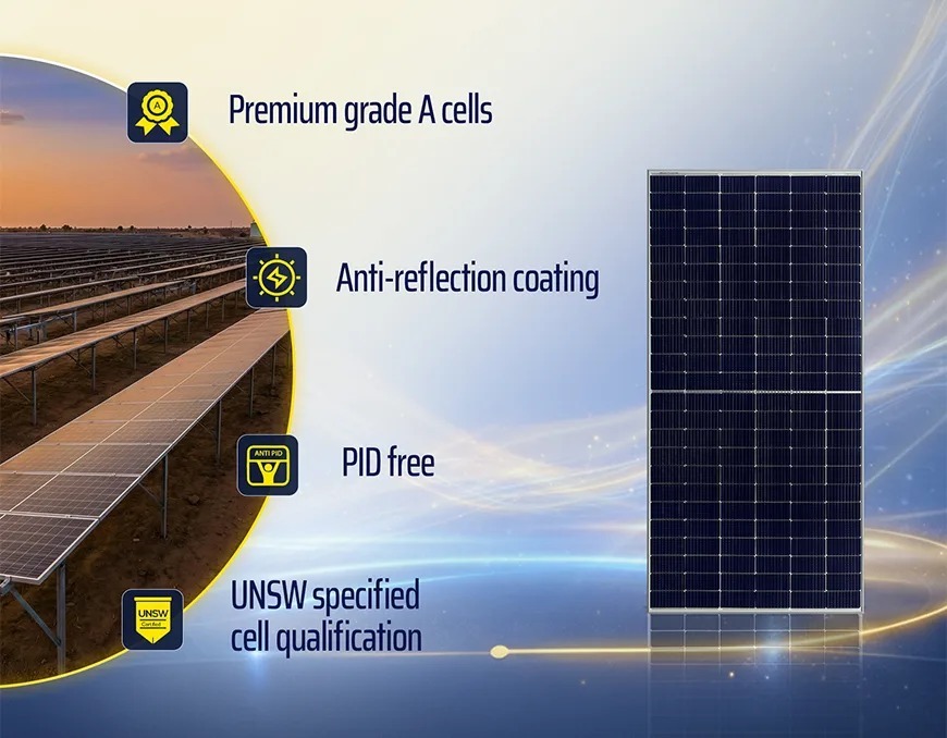 LUMI 555W 9007 555 WP Bifacial Dcr Modules Solar Panel