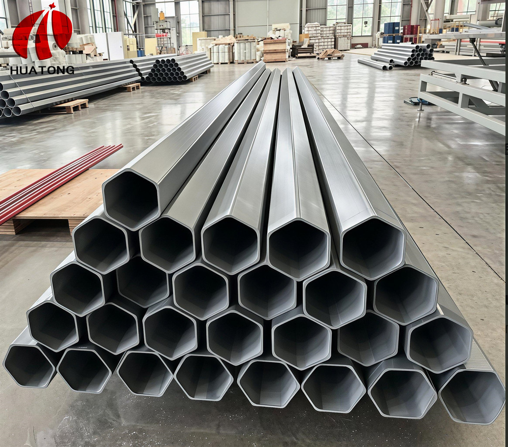 Composite Communication Pole(hexagonal Shaped Frp Pipe)