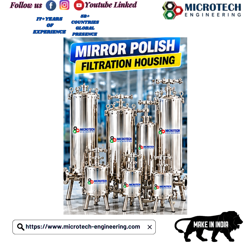 Mirror Polish Filtration Housing