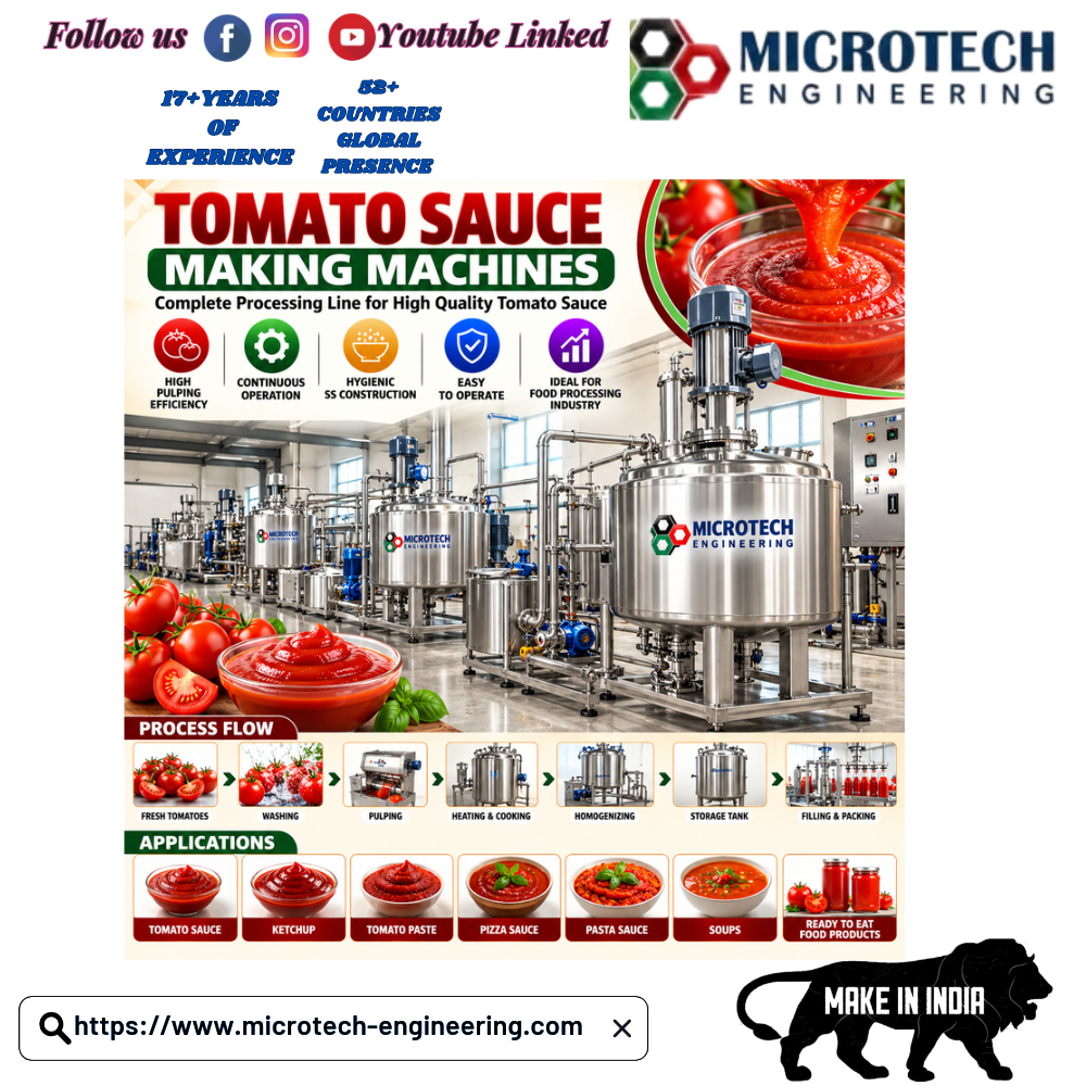 Tomato Sauce Making Machines