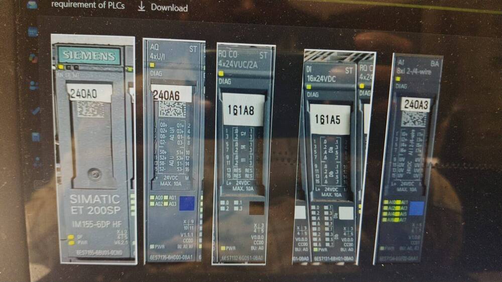 Siemens Simatic Et 200sp Io Module Set - Application: Marine Main Engine & Auxiliary Control Systems