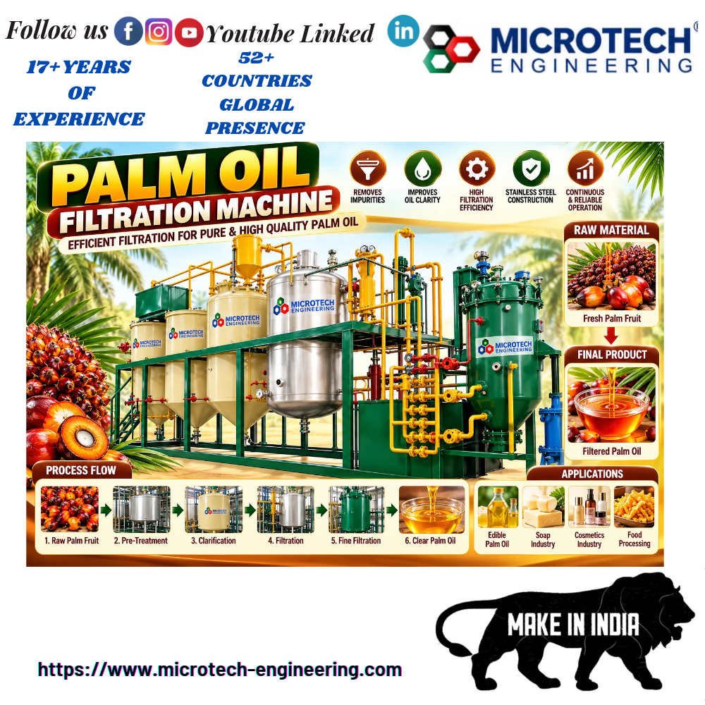 Pam Oil Filtration Machine