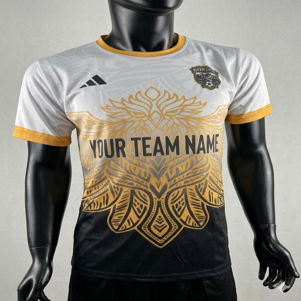 Premium Dot Knit Fabric Custom Sublimation Football Jersey by SJW