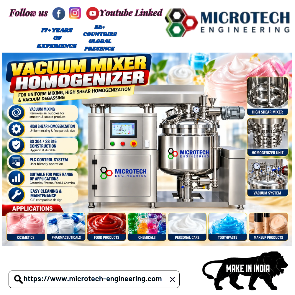  Vacuum Mixer Homogenizer